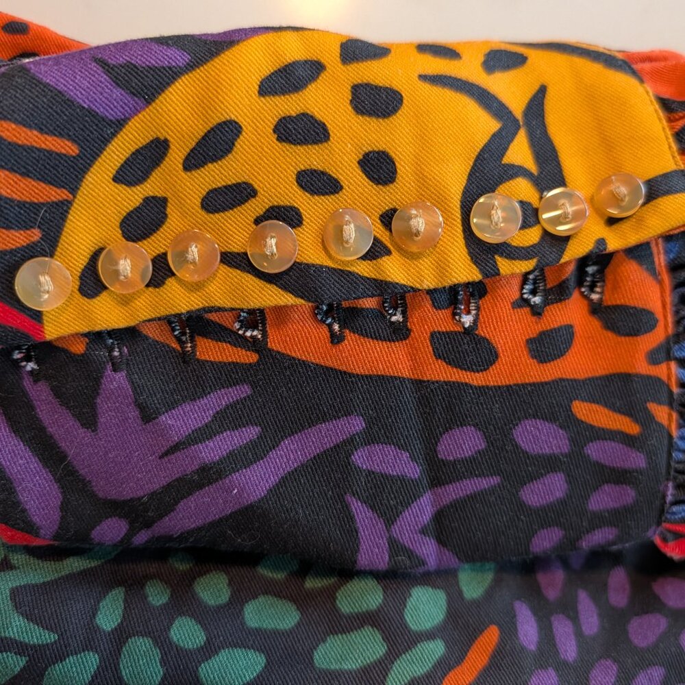 FARM RIO Mixed Midnight Leopards Midi Dress, size S - Picture 13 of 16